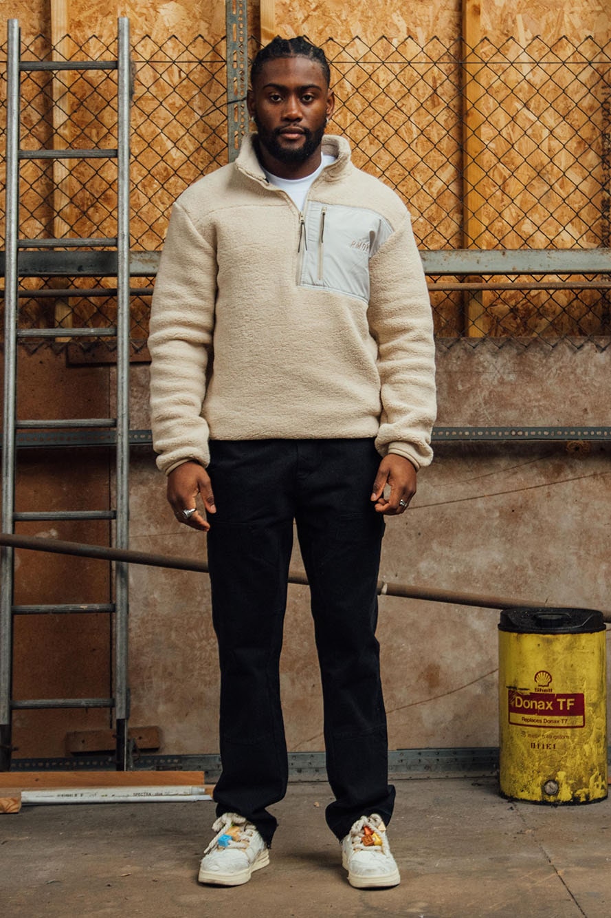 Sand 1/4 Zip Sherpa Jacket
