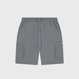 Grey Tech Cargo Shorts