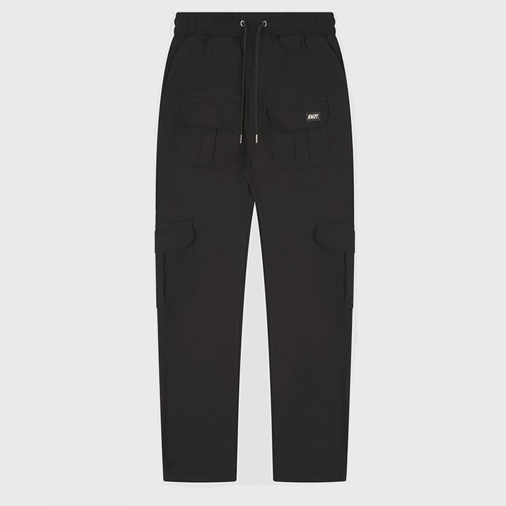 <transcy>Schwarze, taillierte V3 Cargohose</transcy>