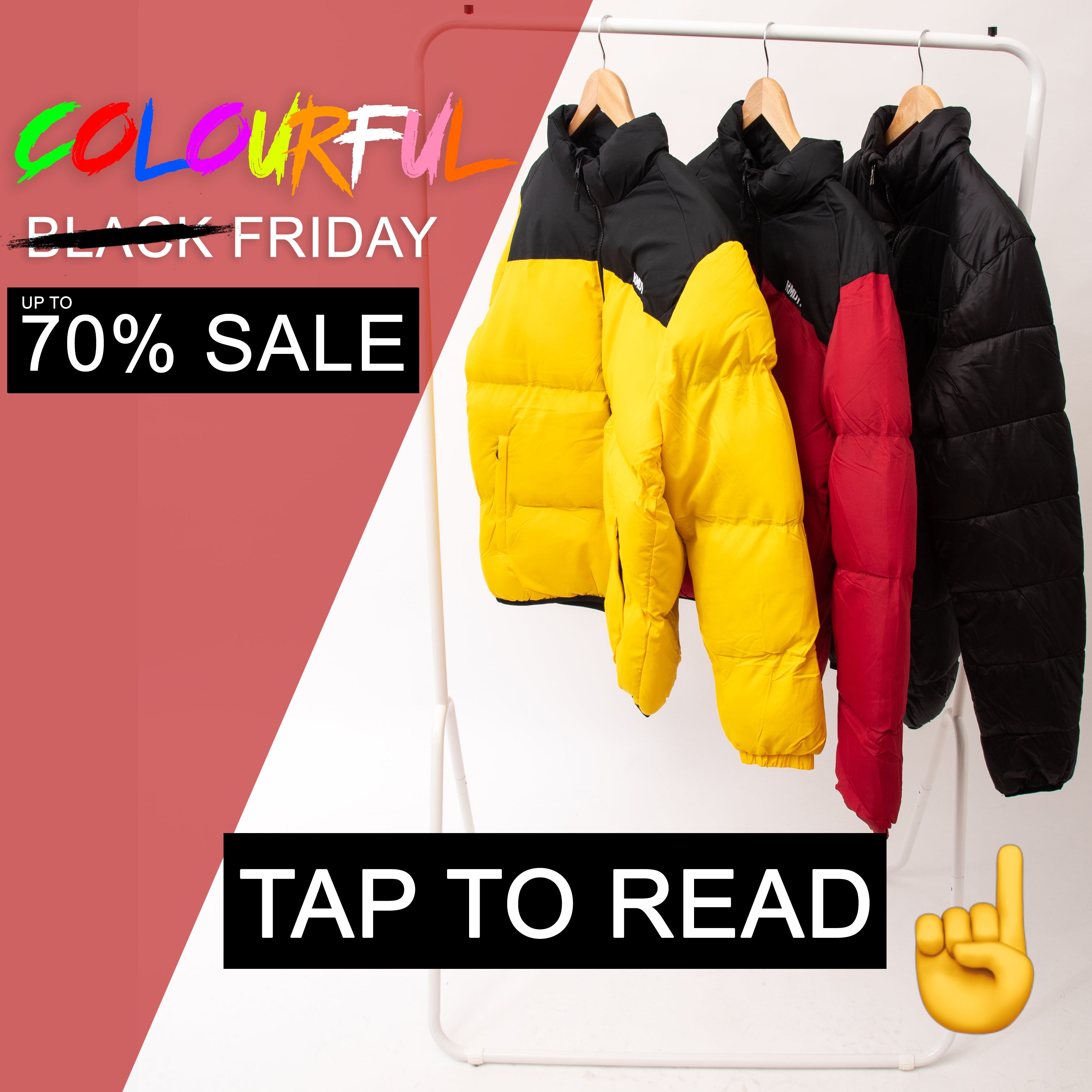 UP TO 70% OFF "COLOURFUL FRIDAY" SALE NOW ON