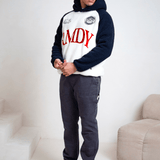 Zwarte tonale Sherpa hoodie