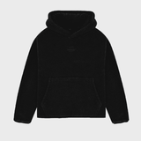 Zwarte tonale Sherpa hoodie