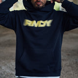 Midnight Navy Blurred RMDY. Graphic Hoodie