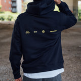 Midnight Navy Blurred RMDY. Graphic Hoodie