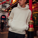 Zwarte tonale Sherpa hoodie