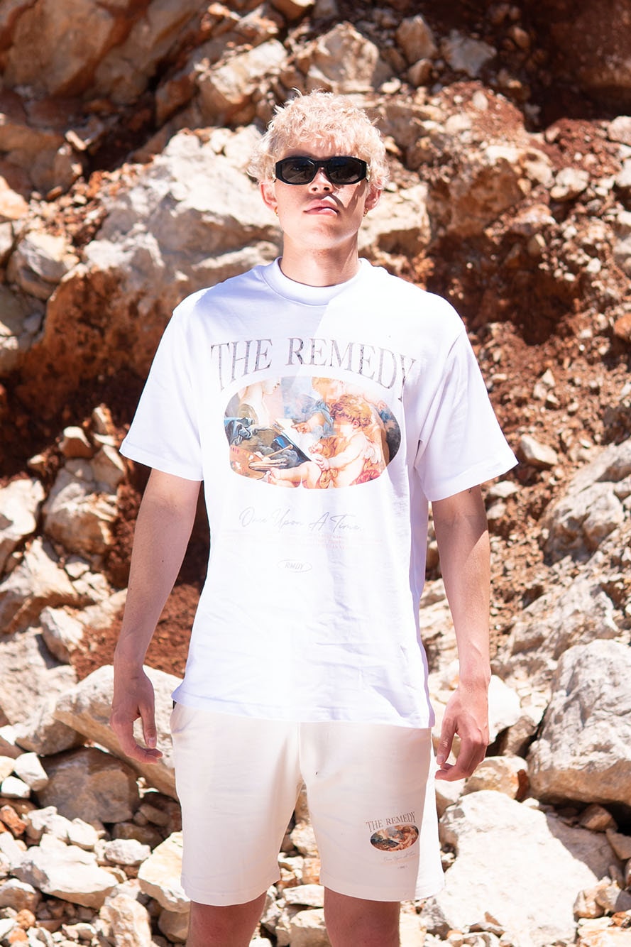 White Art Of The Angel REMEDY. Graphic Tee