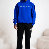 Petrol blauwe dobbelstenen RMDY hoodie