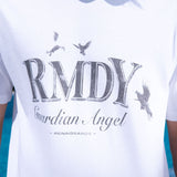 Wit duif grafisch T-shirt