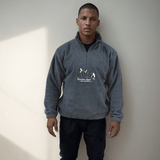 Duif RMDY. Grijze fleece met 1/4 rits