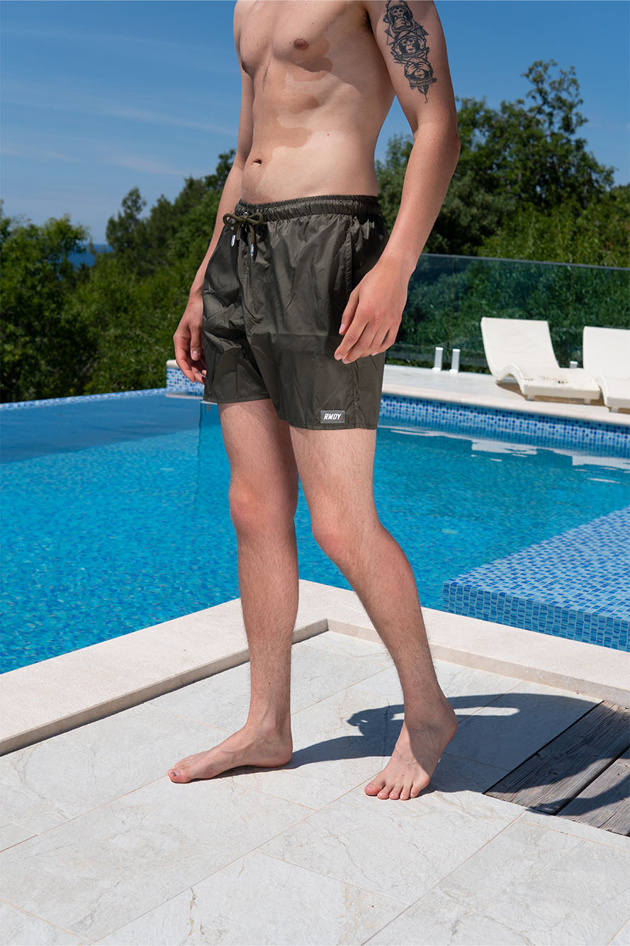 Khaki RMDY. Swim Shorts
