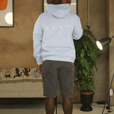 Pastel Blue Blurred RMDY. Graphic Hoodie