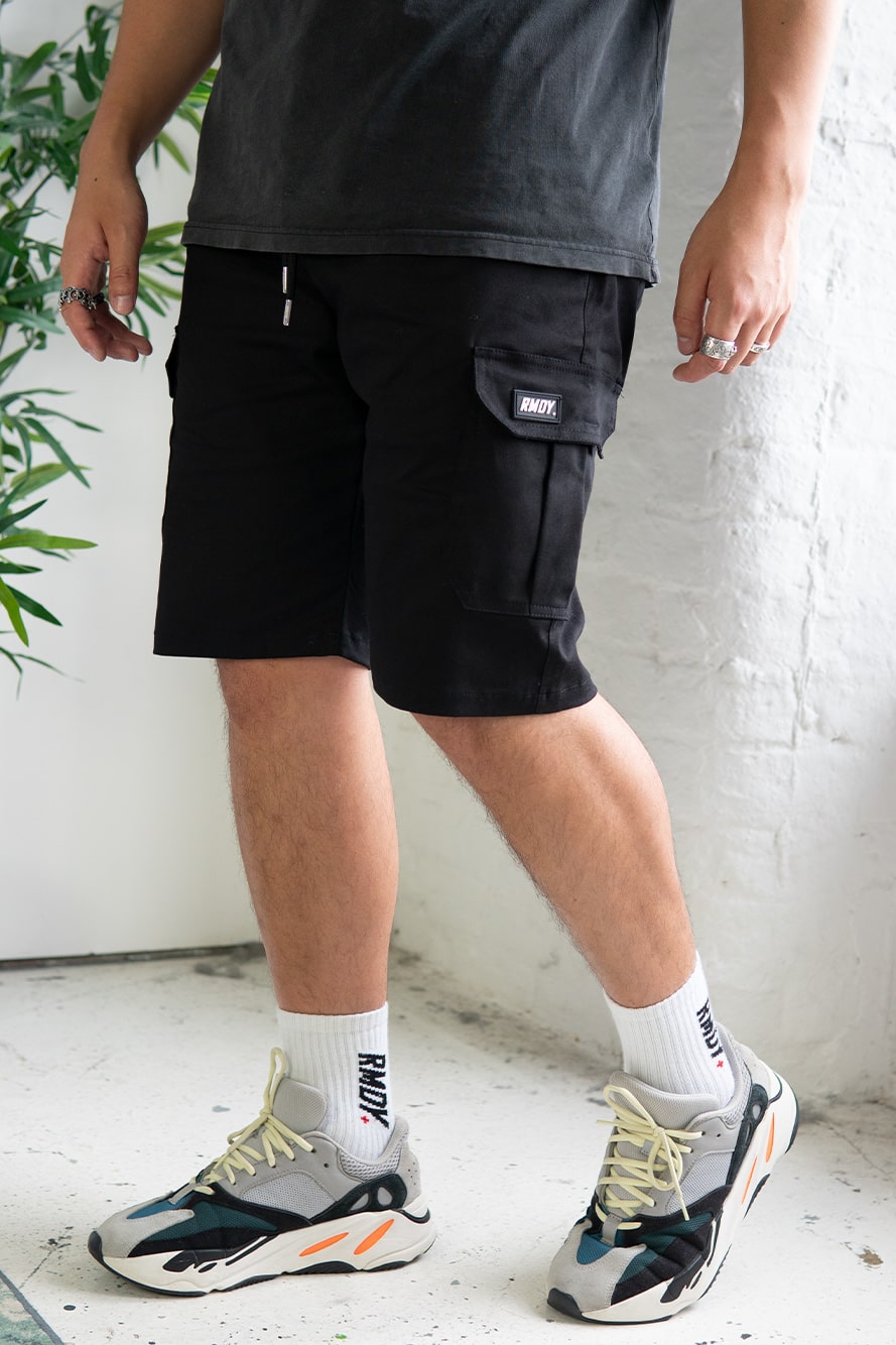 Black Cargo Shorts