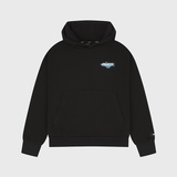 "In The Smoke" Black Graphic Hoodie